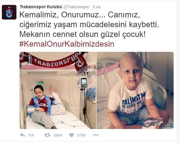 Trabzonspor minik taraftarını kaybetti 1