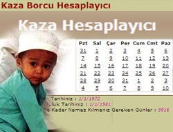 Tıklayın Namaz Borcunuzu Hesaplayın