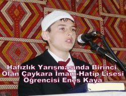 Birinci Çaykara İmam-Hatip’ten