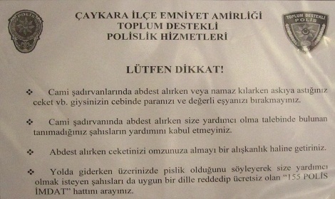 Emniyet'ten Uyarı: Abdest Alırken Dikkat Edin 2 Emniyet'ten Uyarı: Abdest Alırken Dikkat Edin 2