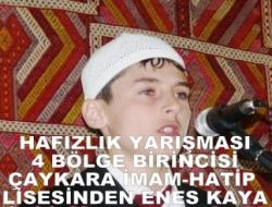 4.Bölge Birincisi Çaykara İmam-Hatip