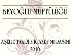 ‘Aşere Takrib tayyibe’ İcazetine Davet