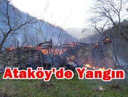 Ataköy’de Bir Ev Yanarak Kül Oldu
