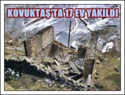 Kovuktaş Yaylasında 17 Ev Yakıldı