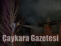 Şahinkaya Köyünde Yangın