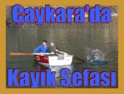 Çaykara’da Kayık Sefası
