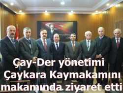 Çaykara Kaymakamına Ziyaret