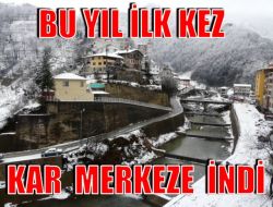 Nihayet Kar Merkeze Ulaştı