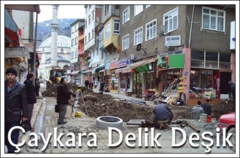 Çaykara'da Kanalizasyon Çalışmaları Devam Ediyor 2
