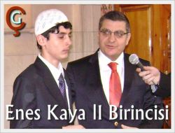Enes Kaya İl Birincisi oldu
