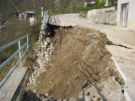 Kabataş Köyünde Heyelan 2