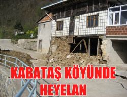 Kabataş Köyünde Heyelan