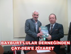 Bayburt’lular Derneğinden Çay-Der’e Ziyaret
