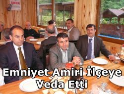 Emniyet Amiri Hami Bulut Çaykara’ya Veda Etti