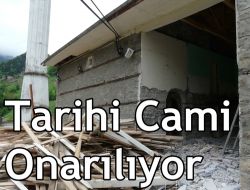 Tarihi Cami Restore Ediliyor
