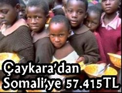 Çaykara’dan Somaliye Yardım