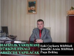 Hafızlık Yarışması Türkiye Finali Arsinde Yapılacak