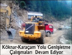 Karaçam Yol Çalışması Devam Ediyor