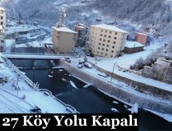 27 Köy Yolu Kapalı, Açma Çalışmaları Başladı