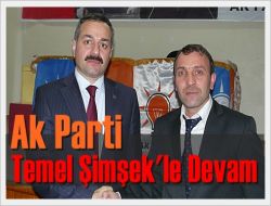 Ak Partide Temel şimşek İle Devam kararı