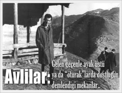 Avlilar: Köylerde Kamusal Alanın Başladığı Alanlardır