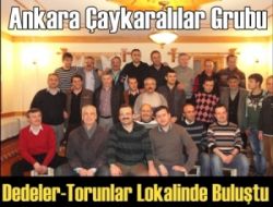 Ankara Çaykaralılar Grubu Dedeler-Torunlar Lokalinde Buluştu