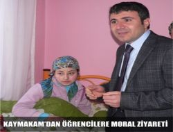Kaymakam’dan Öğrencilere Moral Ziyareti