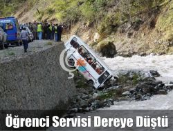 Öğrenci Servisi Dereye Düştü