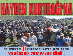 Kurtdağı Şenlikleri 26 Ağustos Pazar Günü