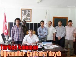 Türkçe Konuşan Öğrenciler Çaykara’daydı