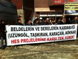 Uzungöl de HES’e Tepkili