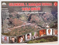 Turnalı Şenlikleri 22 Ağustos’ta