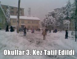 Okullar Yine Tatil Edildi