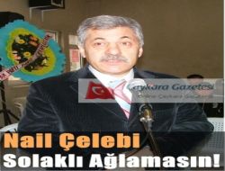 Nail Çelebi:Solaklı Vadisi Ağlamasın!..