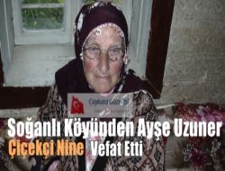 Soğanlı Köyünden (Çiçekçi Nine) Ayşe Uzuner Vefat Etti