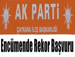 Çaykara’da Belediye Encümenliği İçin Rekor Başvuru
