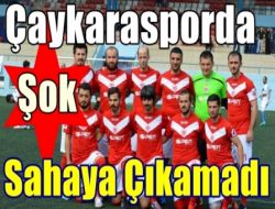 Çaykaraspor sahaya çıkmadı 1 Çaykaraspor sahaya çıkmadı 1