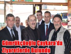 Orhan Fevzi Gümrükçüoğlu Çaykara’da Ziyaretlerde Bulundu