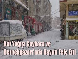 Kar Yağışı Hayatı Felç Etti