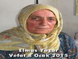 Şahinkaya’da Elmas Yazar Vefat Etti
