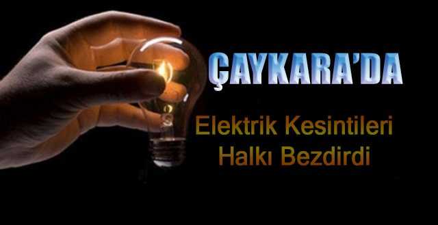Çaykara’nın elektrik kabusu