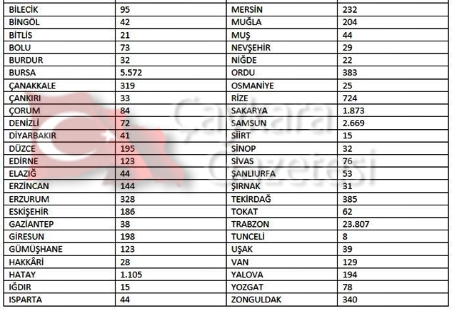 Nüfuzu da Nüfusu da Çok: Hangi İlde Kaç Çaykaralı Yaşıyor? 2 nüfus2