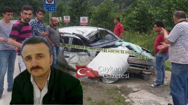 Çaykara’da Kaza; Yılmaz Aydın hastaneye kaldırıldı