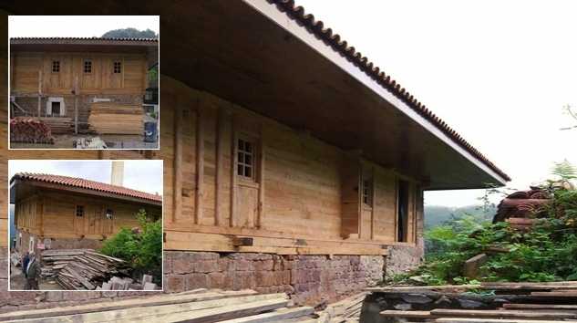 Taşören Camii aslına uygun olarak inşa ediliyor