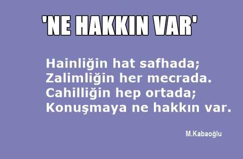 Ne Hakkın Var