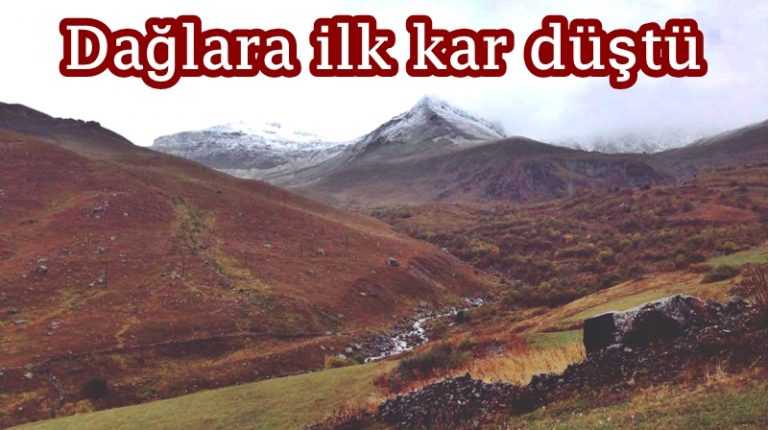 Dağlara mevsimin ilk kar’ı düştü