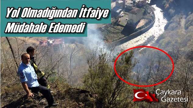Dernekpazarı’nda yangın