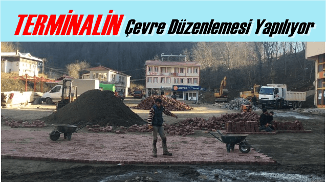 Terminalin  çevre düzenlemesi yapılıyor
