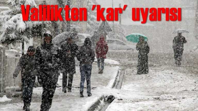 Trabzon Valiliği olumsuz hava koşullarına karşı uyardı