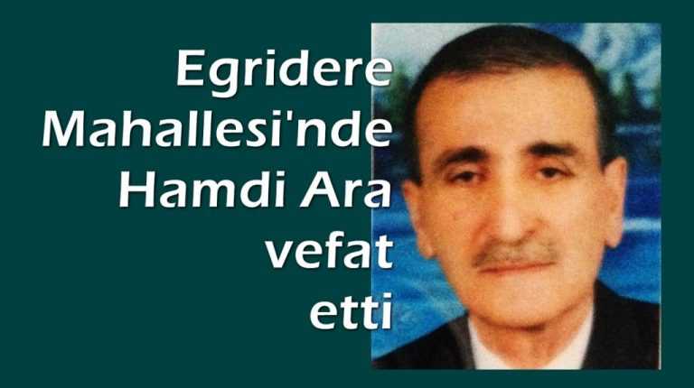 Emekli Kadastro Müdürü Hamdi Ara vefat etti
